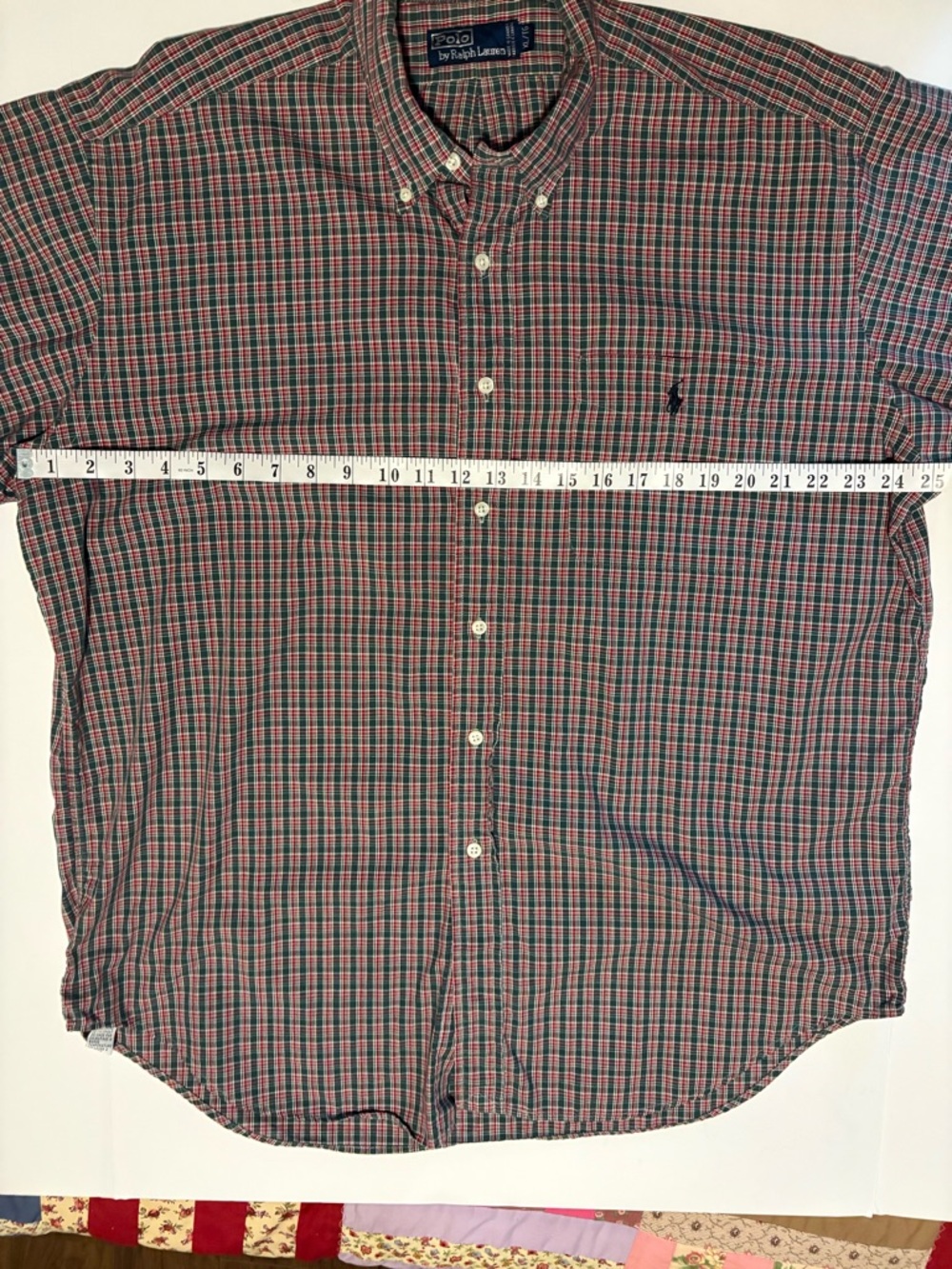 Polo by Ralph Lauren Short-Sleeve Plaid Button-Down Shirt, Blake Style, Sz XL - Picture 6 of 10